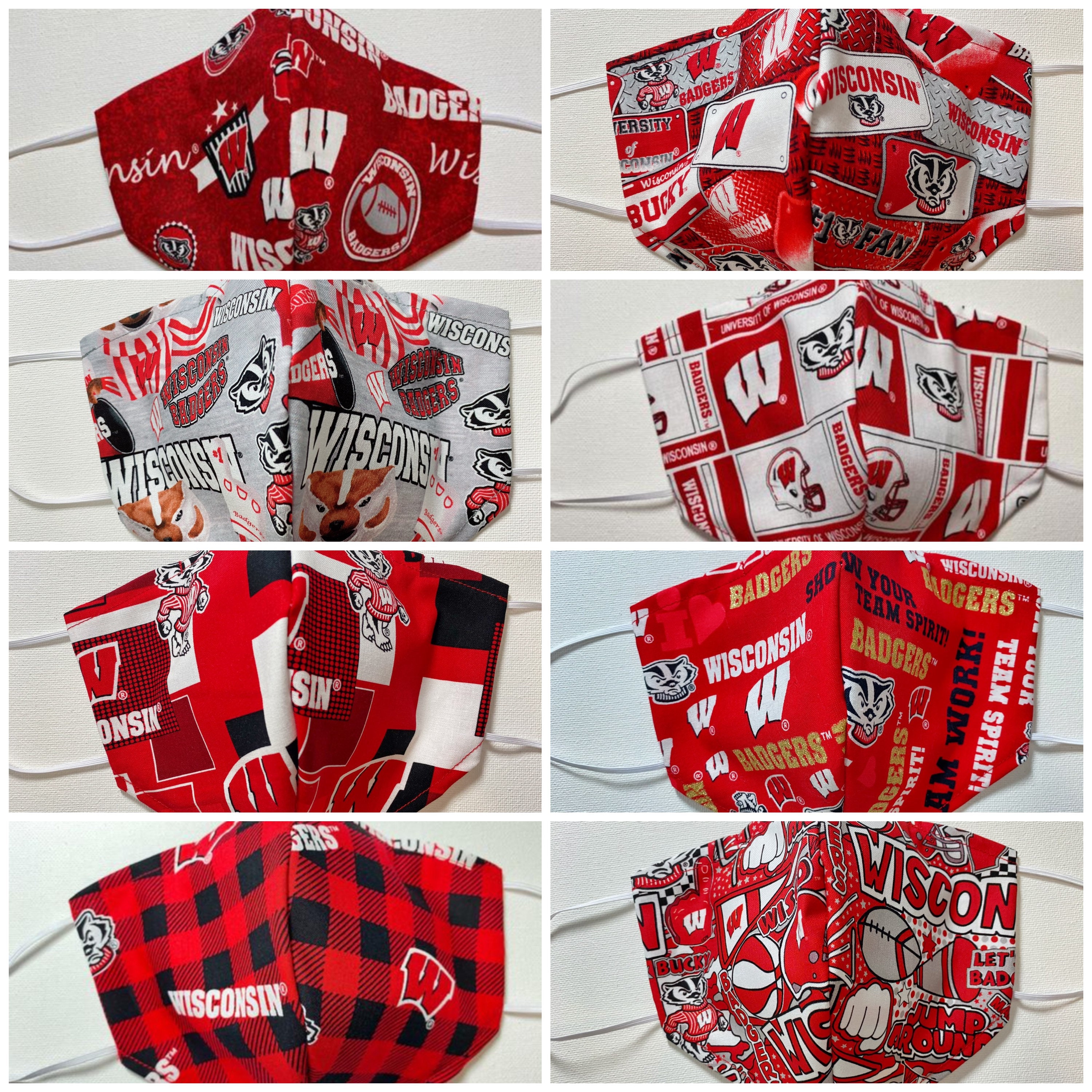 University of Wisconsin Badgers | Face Mask | Washable | With Filter …