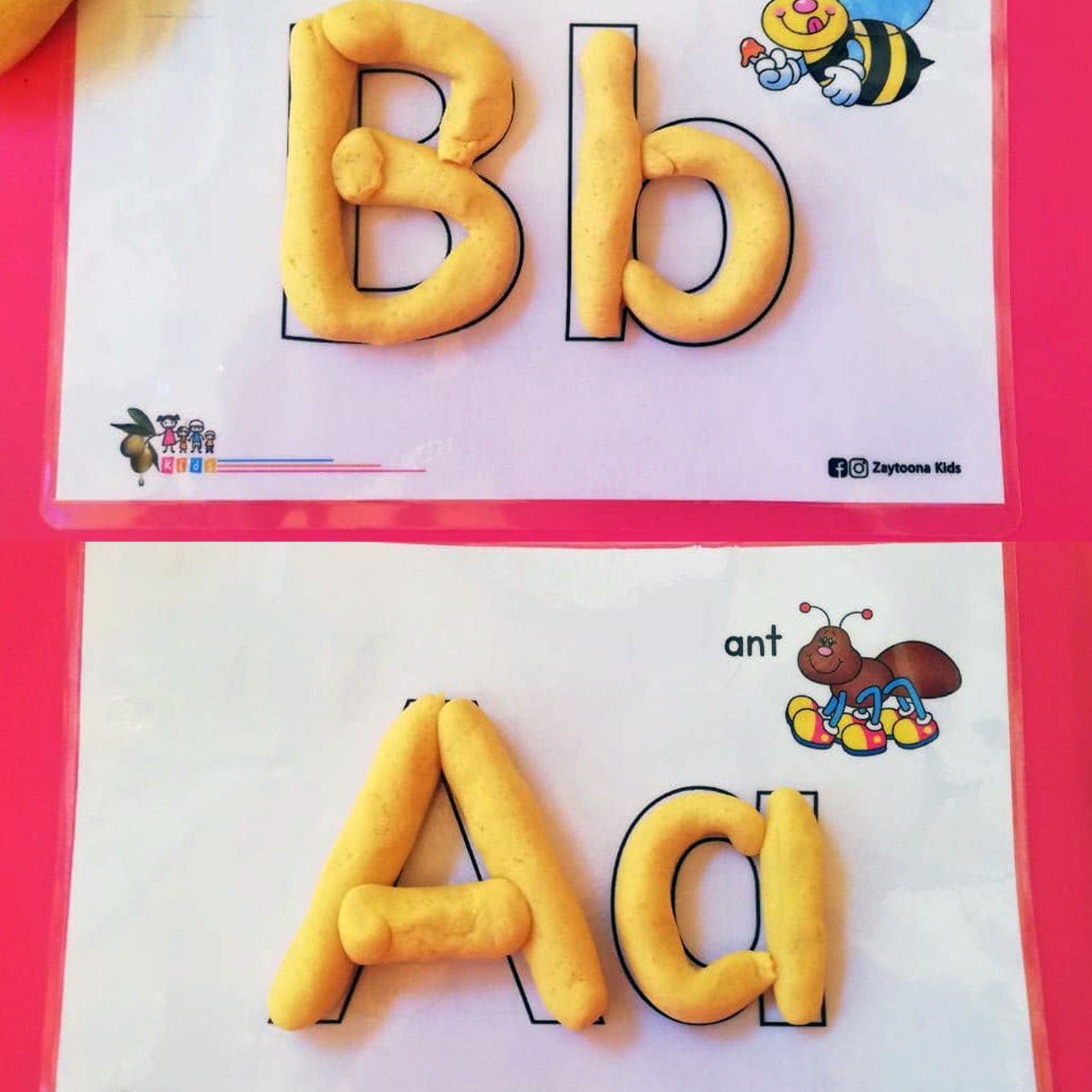playdough activity mat alphabet activities preschool etsy