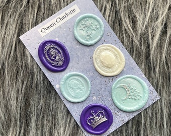 Queen Charlotte Self-Adhesive Wax Seal Stamp Sticker Set
