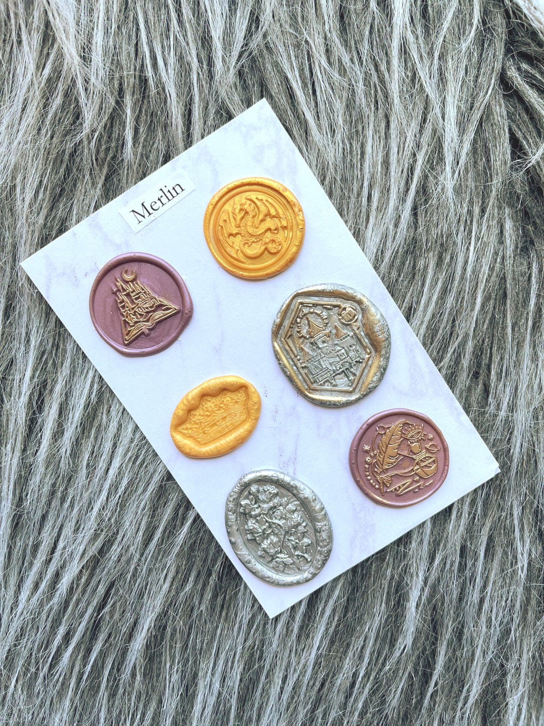Merlin Camelot Fantasy Potion Magic Self-adhesive Wax Seal Stamp ...