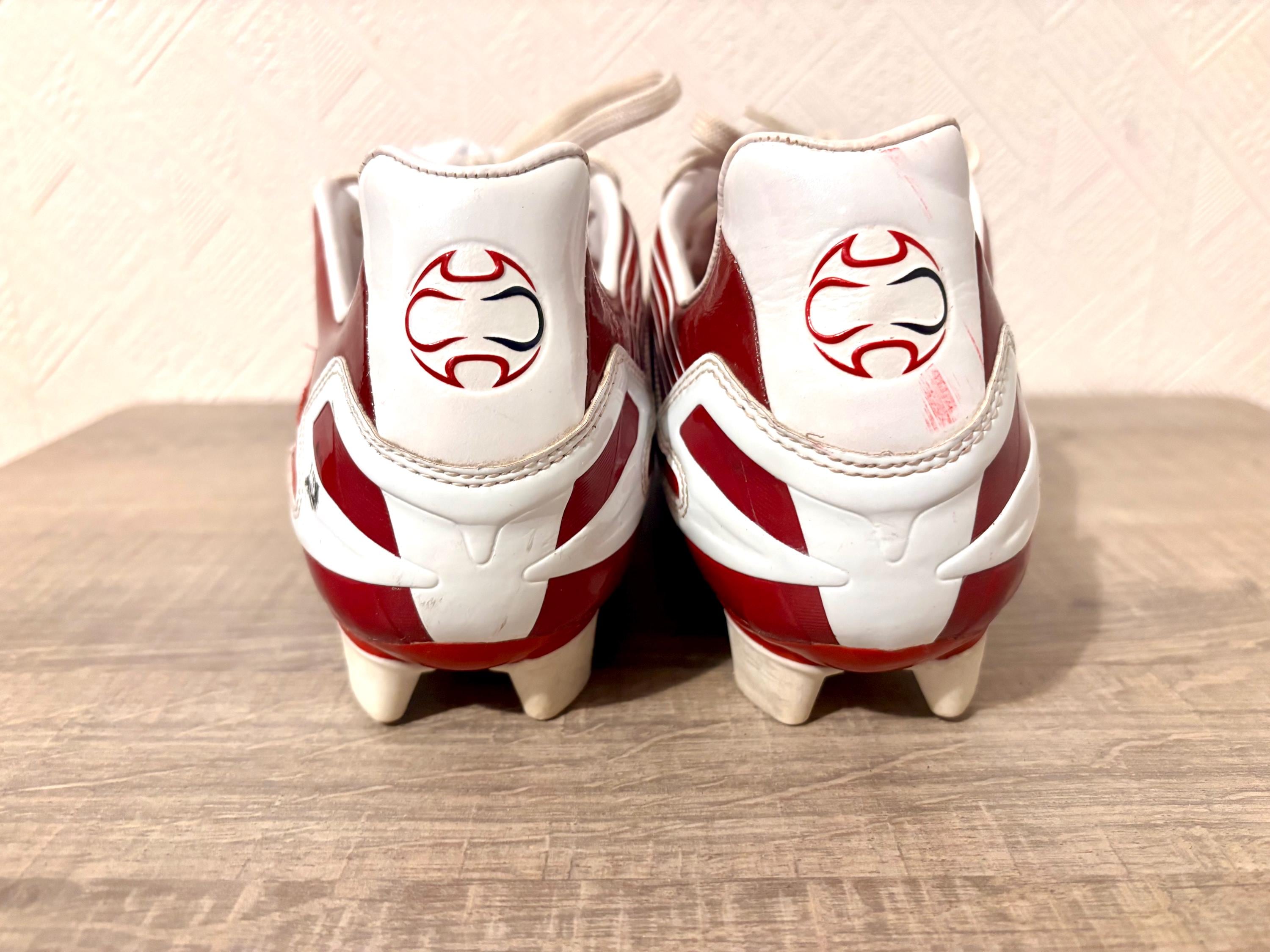 Vintage Adidas Predator Absolute 2006 Red and White Powerswerve SG