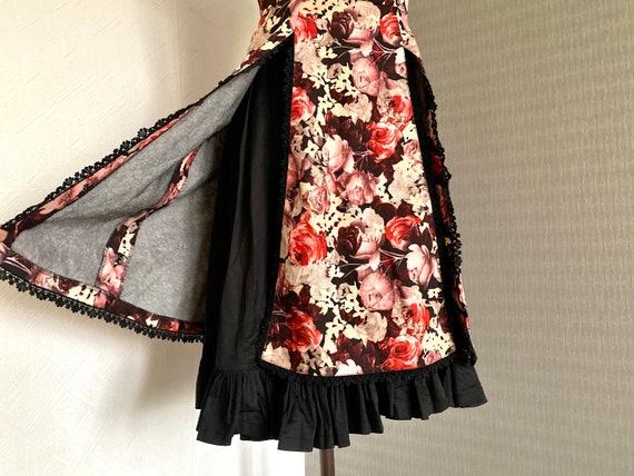 Fantastic Dress Bright Pink Rose Floral Lolita Ro… - image 7