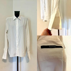 Camisa gucci blanca sales