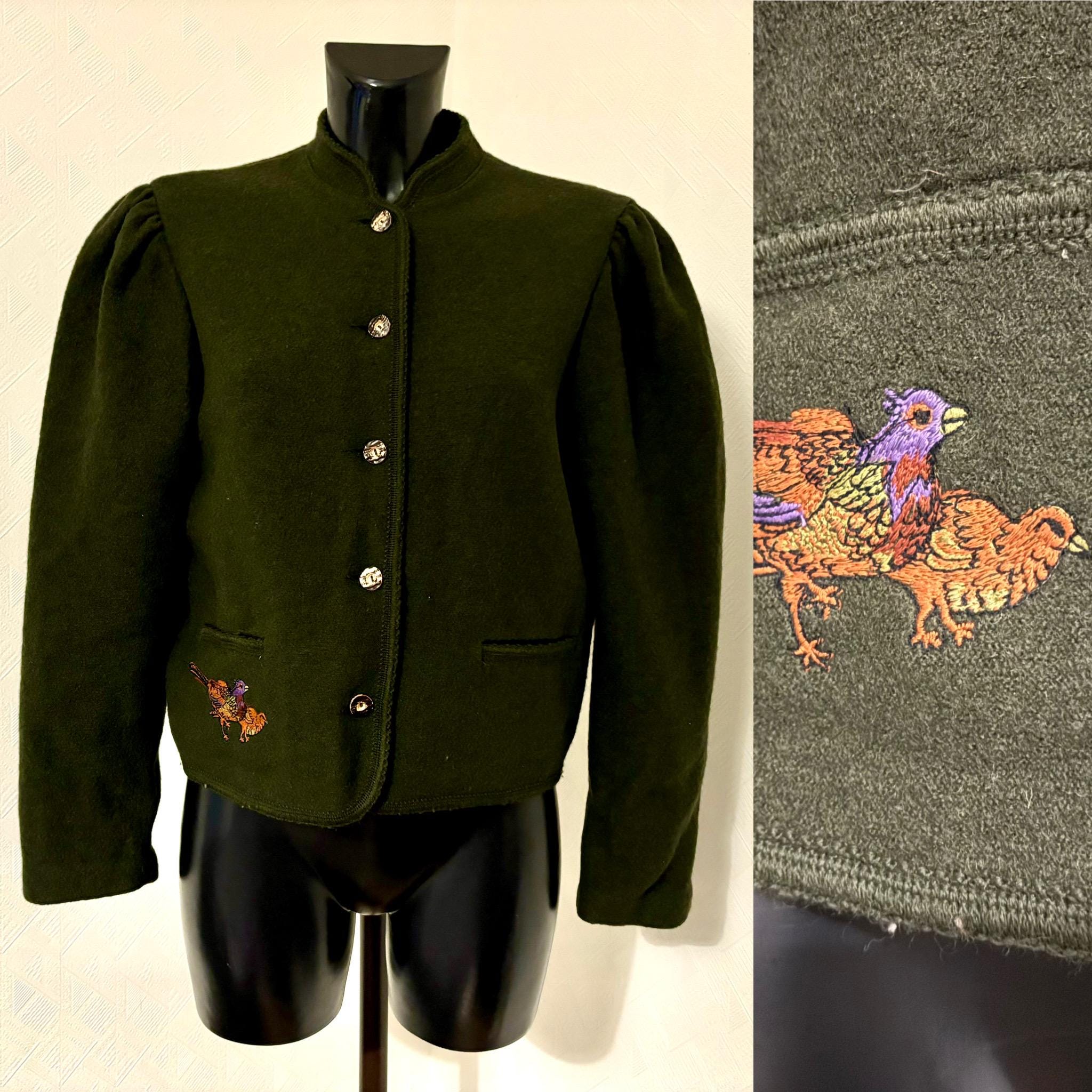 German Bavarian Trachten Jacket Handmade Tyrol Loden