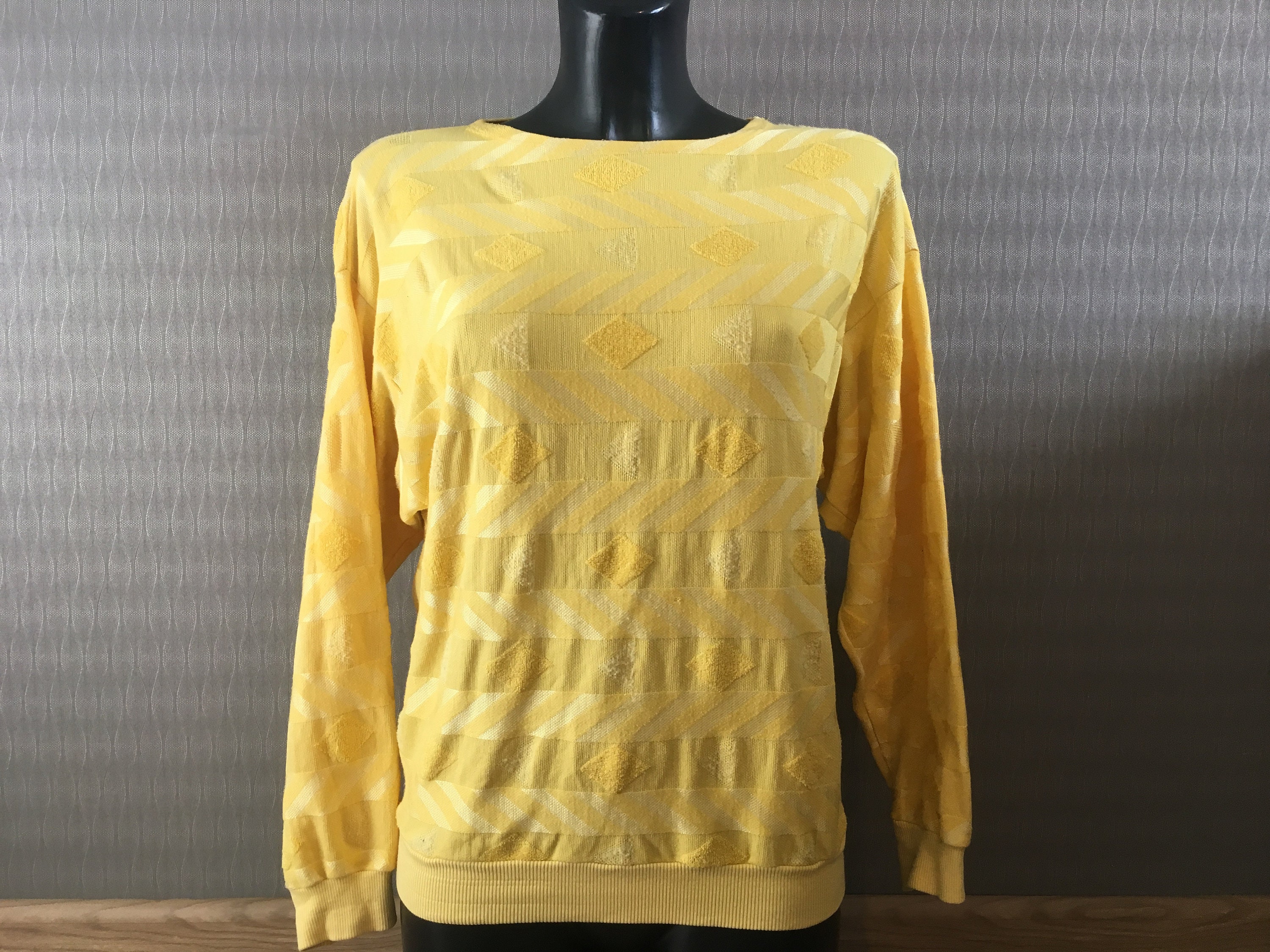 Bright yellow store jumper womens