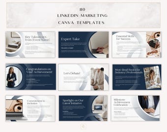 LinkedIn Posts Marketing CANVA Templates