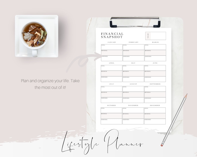 Lifestyle Planner BUNDLE: Daily Planner Printable Monthly - Etsy