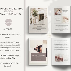 Ebook Template for Course Creators, Coaches and Business Owners | Blogger Template, Ebook Canva Template, Workbook Template, Canva Template