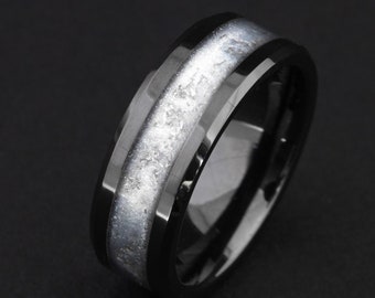 Meteorite Galaxy Ring with Stardust