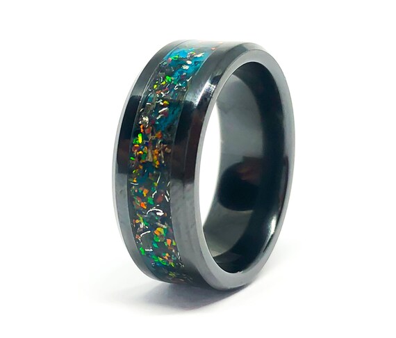 Tungsten Wedding Ring Meteorite Band 6mm Tungsten Wedding Band Etsy