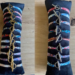 Bracciale in tessuto Liberty, bracciale in tessuto da personalizzare