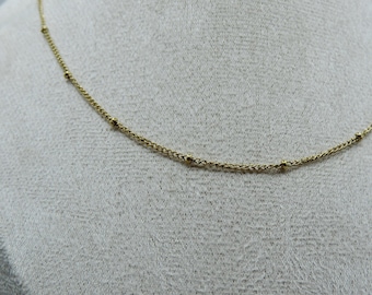 Gold Stainless Steel Necklace to Personalize, Necklace to Personalize, Stainless Steel Necklace