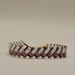 Half tila bracelet in miyuki tila beads, bracelet in miyuki tila beads, half tila bracelet