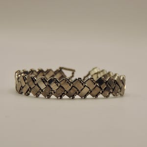 Half tila bracelet in miyuki tila beads, bracelet in miyuki tila beads, half tila bracelet