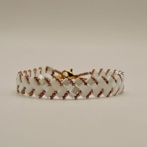 Half tila bracelet in miyuki tila beads, bracelet in miyuki tila beads, half tila bracelet