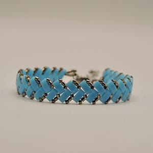 Half tila bracelet in miyuki tila beads, bracelet in miyuki tila beads, half tila bracelet