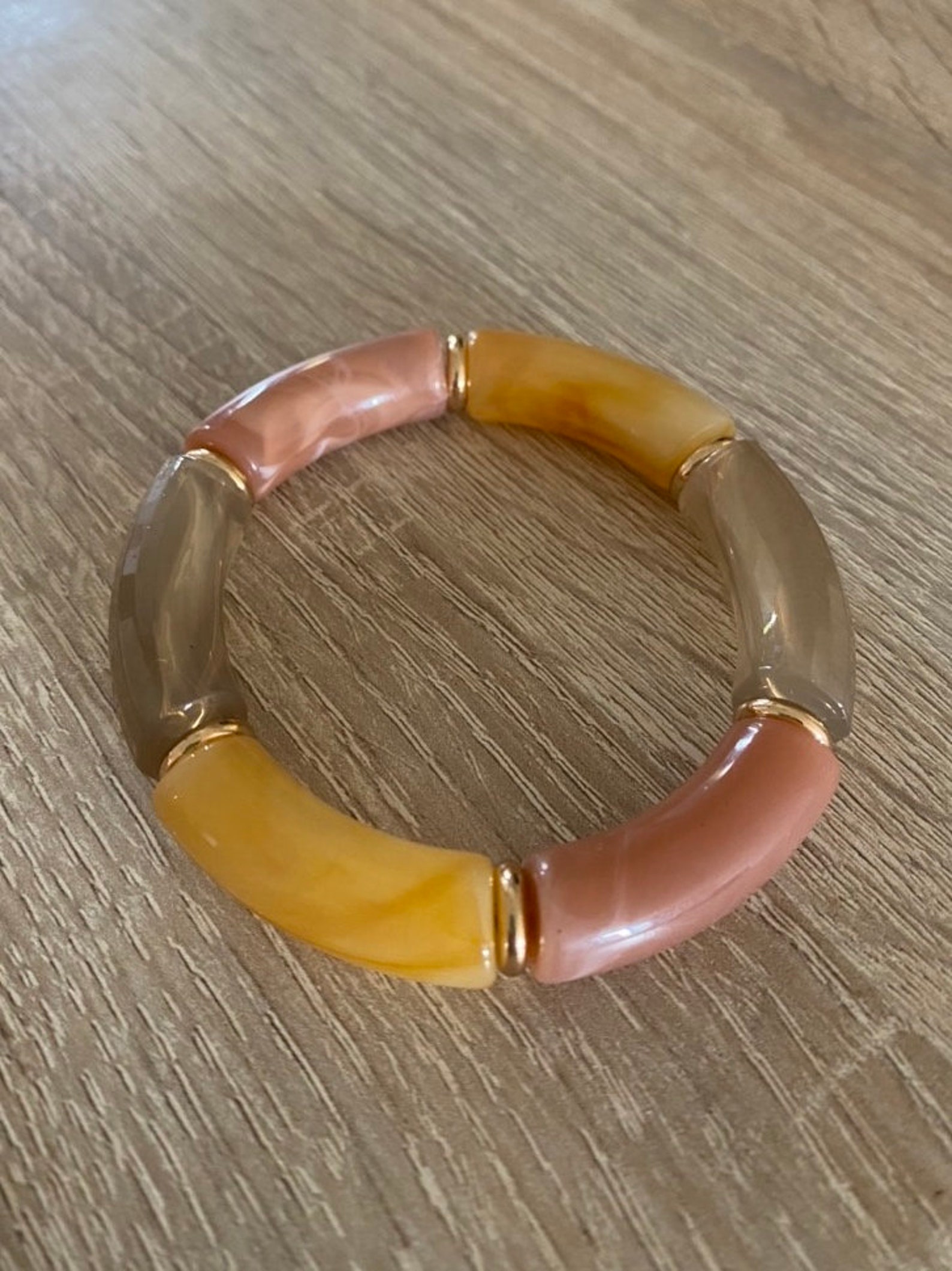 LIFKOME Bracelet Acrylique Transparent Coloré 4 Pièces Gros Bracelets À Manchette Large Bracelets Géométriques Simples Pour Femmes Et Hommes