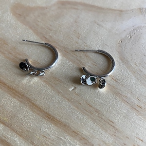 Hoop earrings, stainless steel hoop earrings, steel hoop earrings, stainless steel, steel hoop