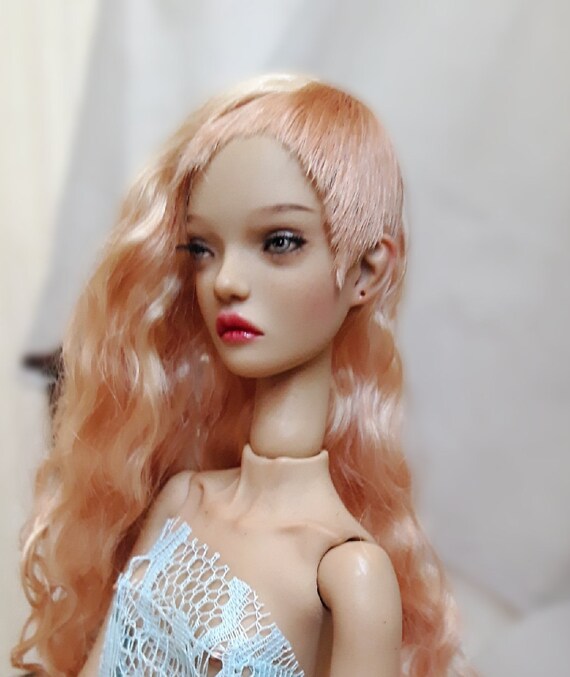 Bjd wig pour popovy sisters doll Angora goat