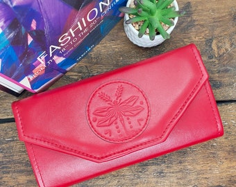Leather women's wallet, Long ladies wallet, Clutch wallet for women, Wallet purse, Handmade wallet, Large womens wallet, Gift for her