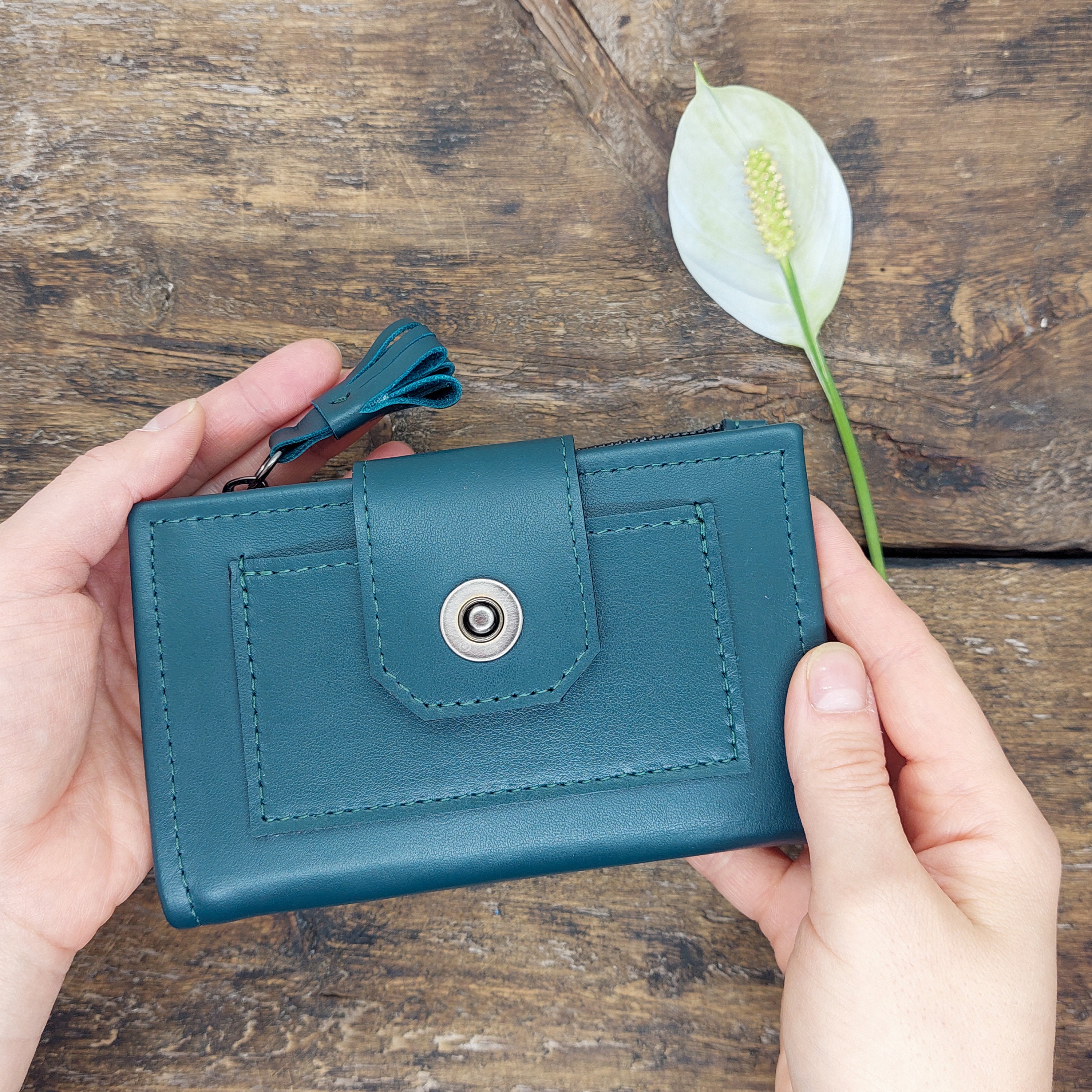 Small Women's Wallet Leather Wallet for Women Red Etsy UK