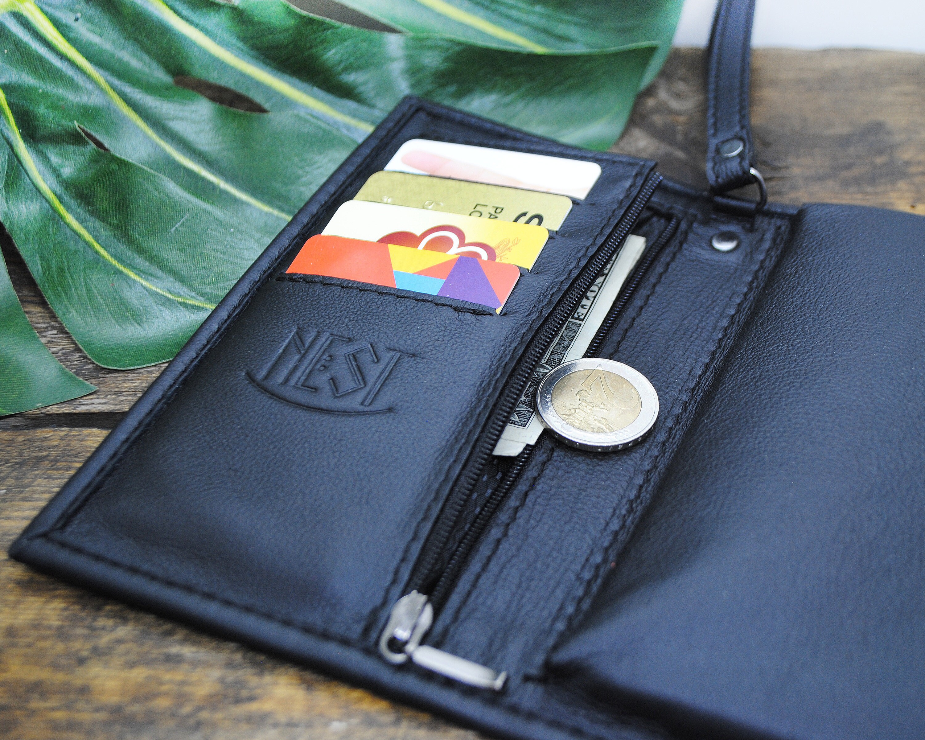 Leather Phone Wallet for Women Phone Card Holder Leather Etsy