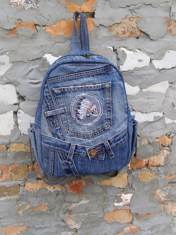 Mochila wrangler mezclilla antigua new arrivals