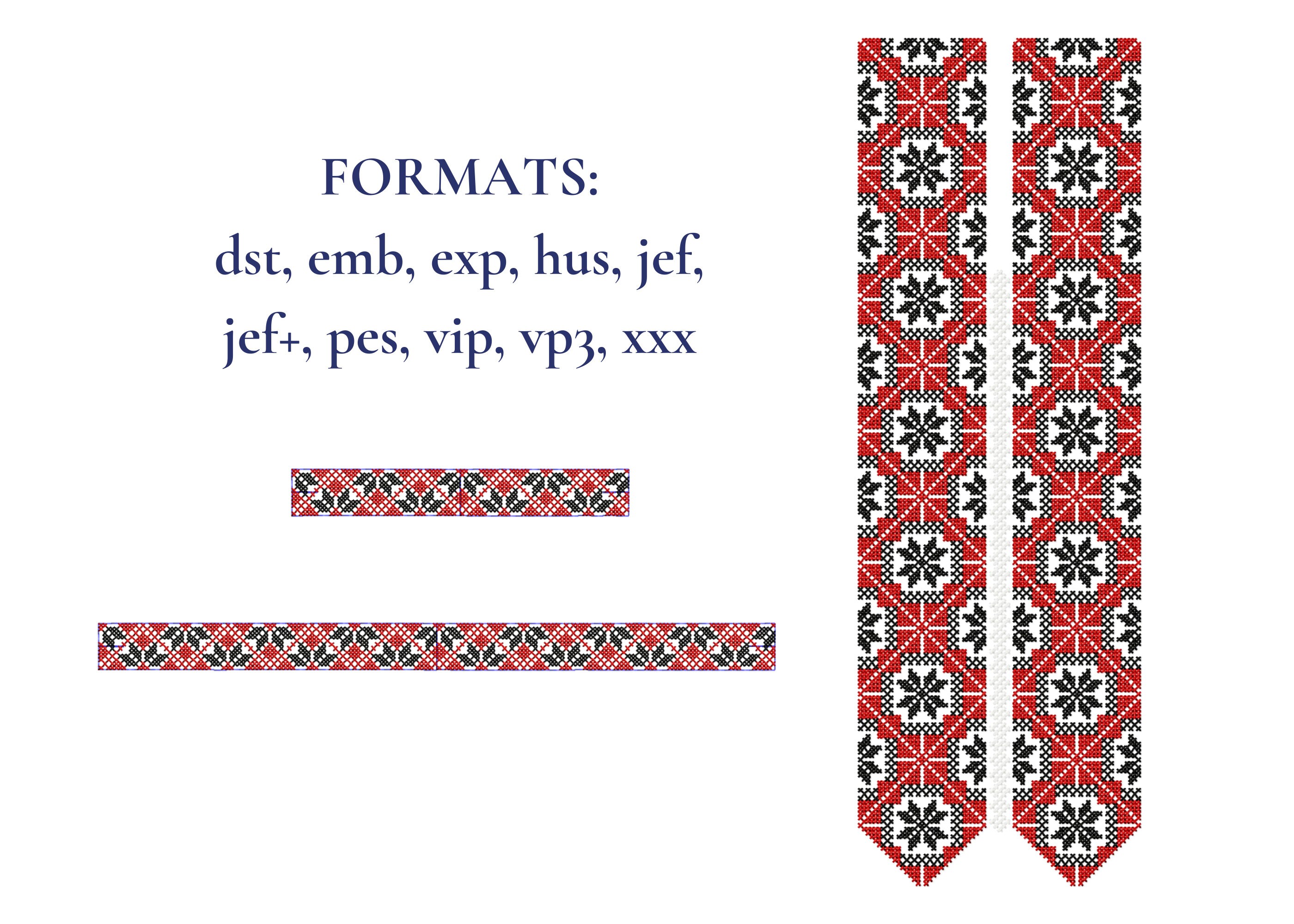 Vyshyvanka pattern, Ivan Franko vyshyvanka ornament, Machine embroidery design, Сross-stitch machine embroidery design, Ukrainian ornament.