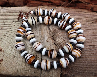 West African Glass Trade Bead Necklace