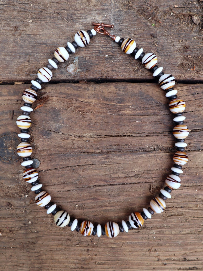 West African Glass Trade Bead Necklace
