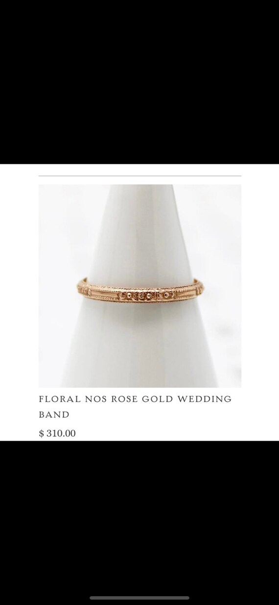 SOLD***********1930’s Rose Gold Ring