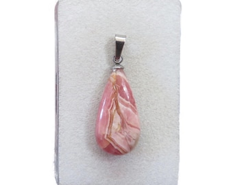 Rhodochrosite Gemstone Cabochon Pendant Various Models Handmade
