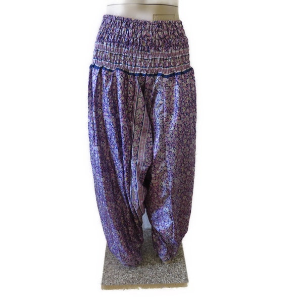 Sarouel sarouel sari pantalon de yoga en soie aéré, léger taille unique