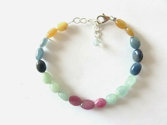 Bracelet En Argent 925 Avec Cornaline Naturelle - Longueur 18,5 Cm - Marque Bimonia - Neuf Avec étiquettes