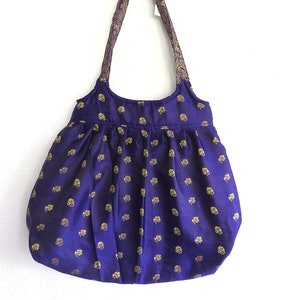 2 Modelle Shopper - Large Shoulder Bag - Satin Approx. 45x40 cm Upcycling