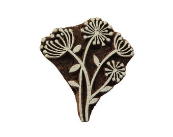 10 Models Flowers/Plants Indian Wooden Stamps Blueprint Textile Block Print