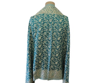 Pashmina Scarf Can Be Worn On Two Sides From India Paisley Great Quality Super Soft Handwoven