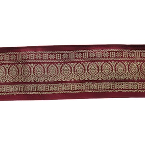 Brokat Sari Borte 480 cm 6 cm Vintage, Mittelalter Borte, Upcycling, Gewebte Borte, Ornament Borte, 4,80/pro m