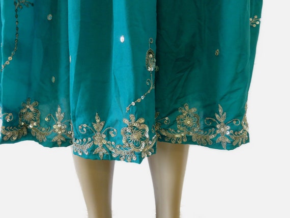 Indian Skirt Vintage Sequin Skirt Bohemian Style … - image 3