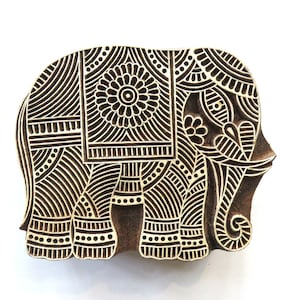 Holzstempel Elefant 10 Modelle Indische Holzstempel Blaudruck Textildruck Block Print Stempel Für Keramik Stoff Wand