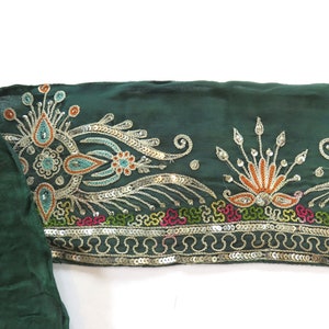 6 Modelle Kurze Pailletten Borten Sari Borten, Vintage Borten, Orientalische Borten, Upcycling, Bollywood Borten