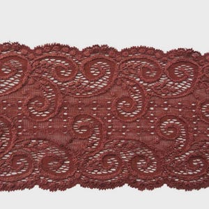 1 m hoogwaardige bi-elastische kant van 11,5 cm breed, ephemera, restjes, versiering, junk journal, scrapbooking