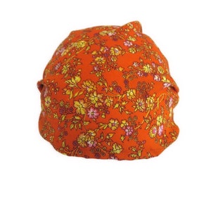 4 models bandana with flower motif, extra large, headscarf, headband, hairband upcycling