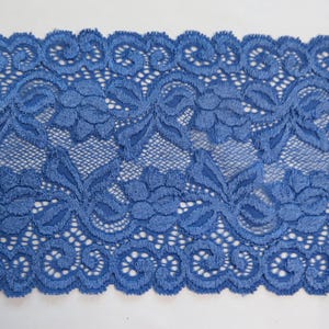 1 m hoogwaardige bi-elastische kant van 15,5 cm breed, ephemera, restjes, versiering, junk journal, scrapbooking