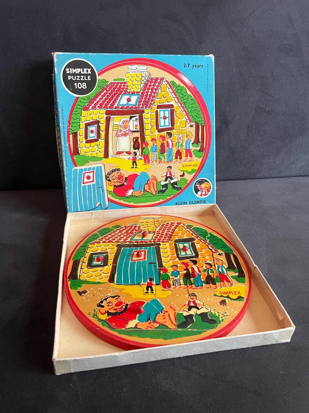 Vintage Wooden Puzzle, 1950s Jig Saw Puzzle, Made by Simplex Holland - Etsy