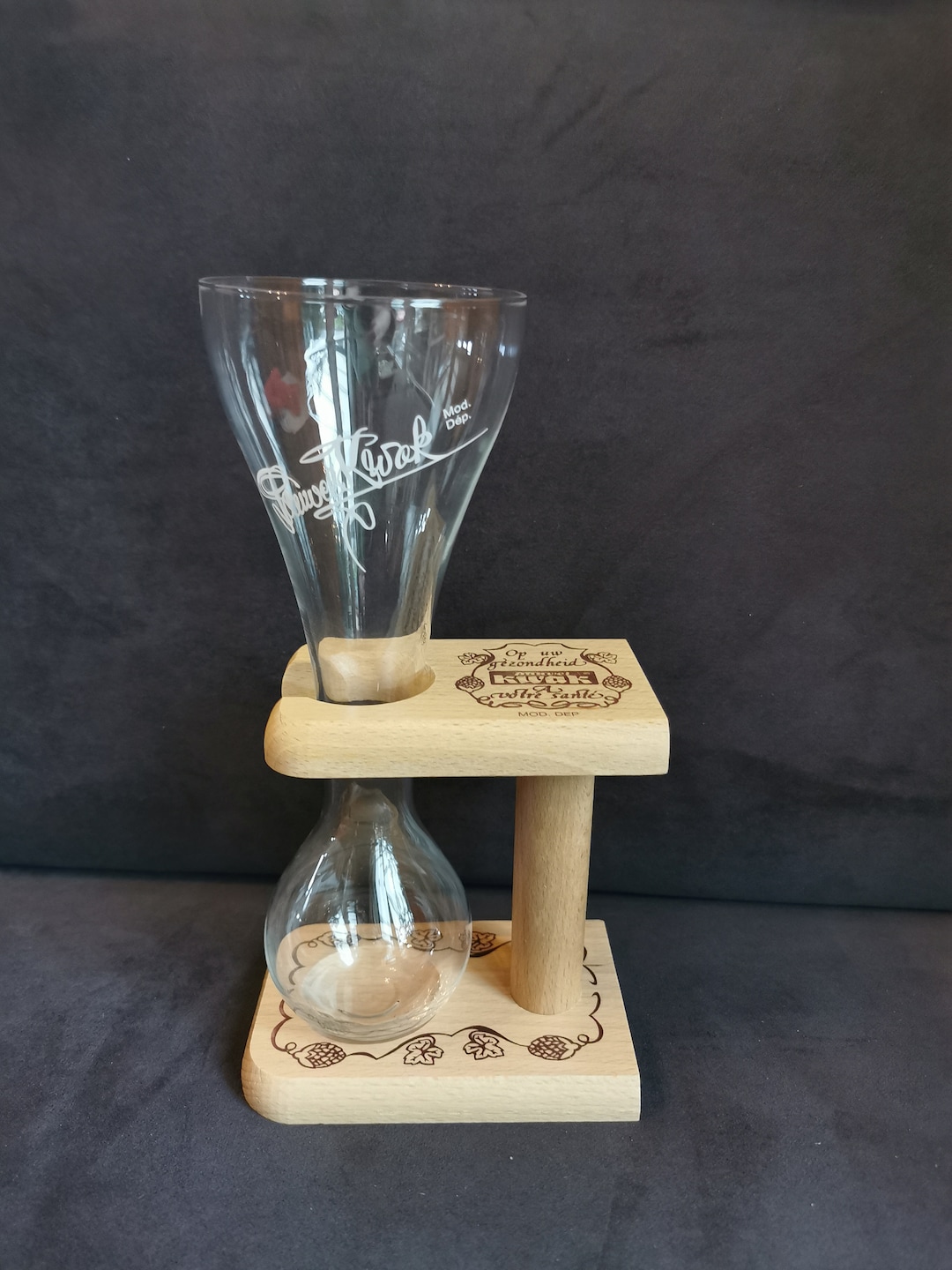 Vintage Pouwel Kwak Belgian Craft Beer Glass, Special Beer, Mancave