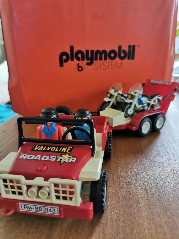 Vintage 1988 Playmobile Set Type 3143 Roadstar Jeep With - Etsy