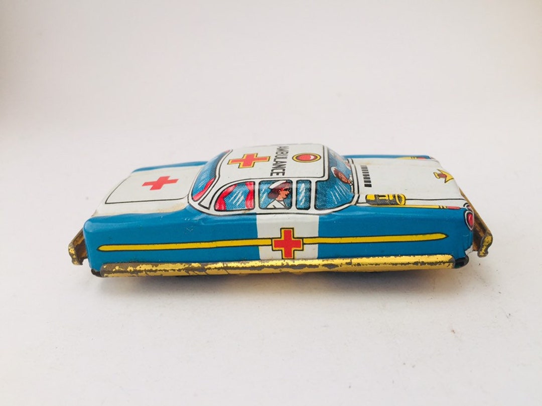 Vintage Nomura Japan Tin Toy Car US Ambulance Etsy