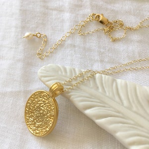 Greek Coin Necklace Gold Disc Gold Necklace Pendant Stacking Necklace Gold Boho Dainty Jewelry Gift for Women image 7