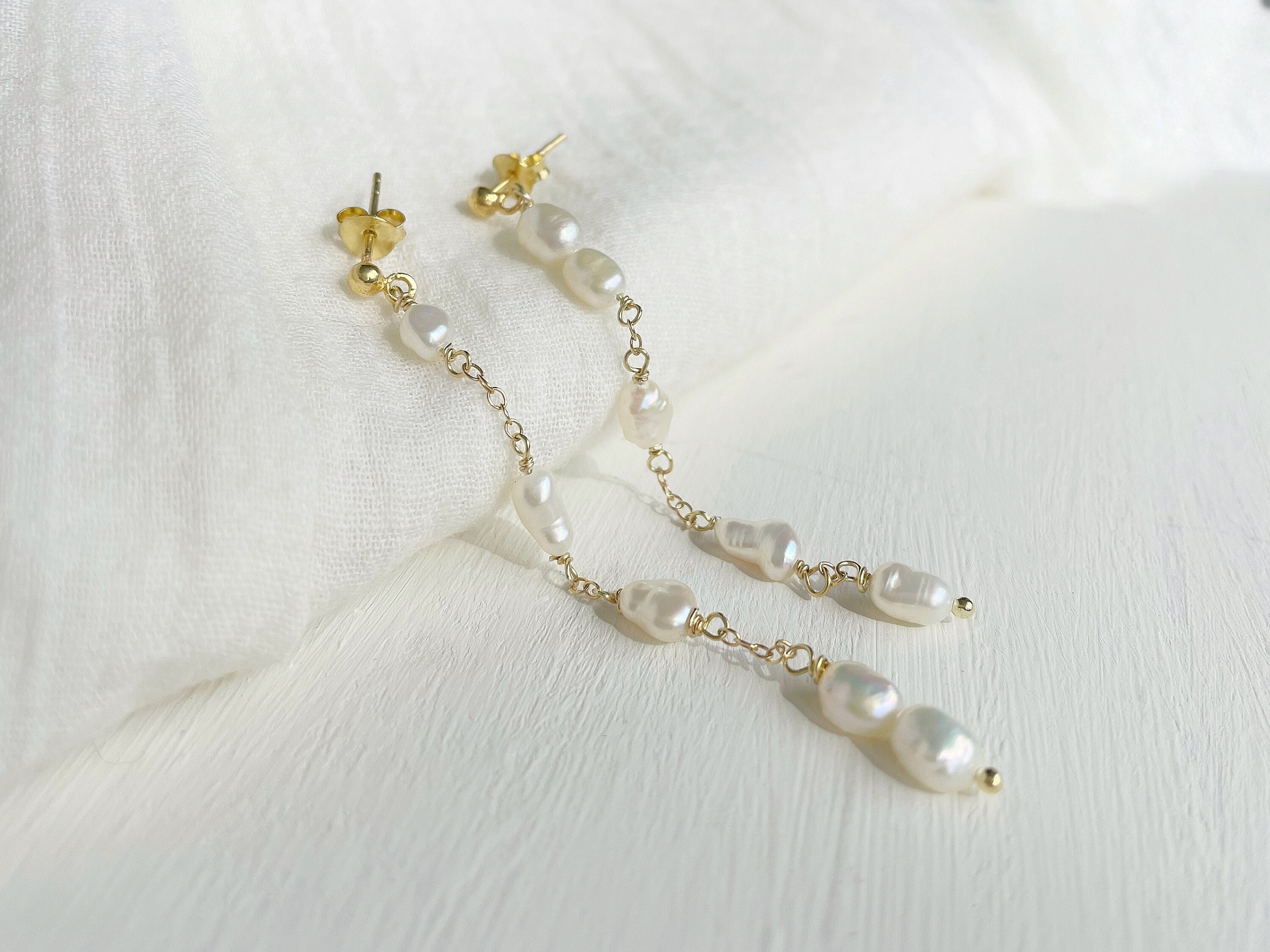 Discover more than 188 pearl earrings with gold posts